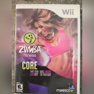 Zumba Fitness Fitness Core (Wii) Includes Belt.– Pink & Purple Cover